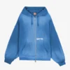 CHAQUETA1-DELANTE Waffle Zipper Blue