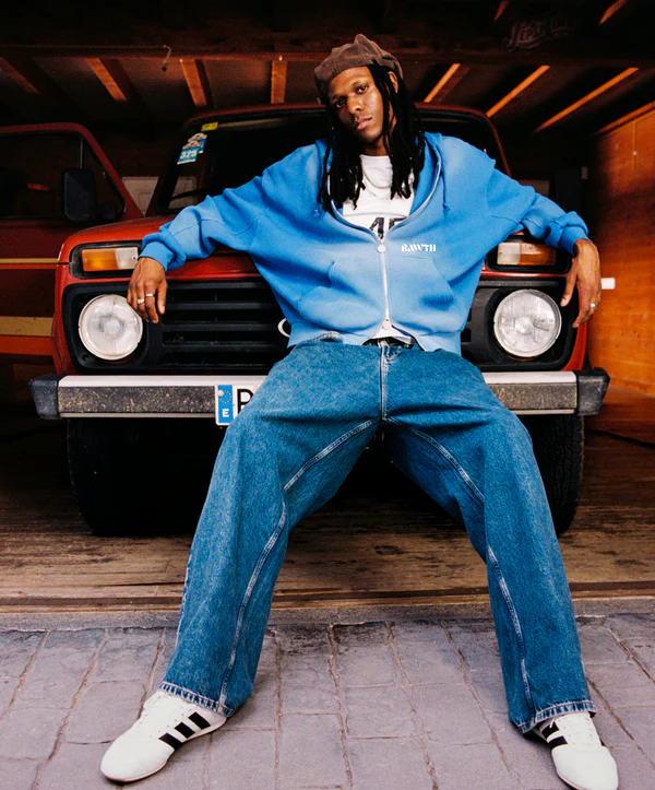 CHAQUETA1-MODELO1 Waffle Zipper Blue