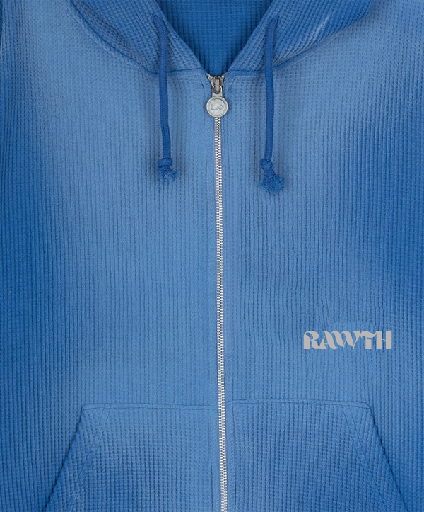 CHAQUETA1-ZOOM Waffle Zipper Blue
