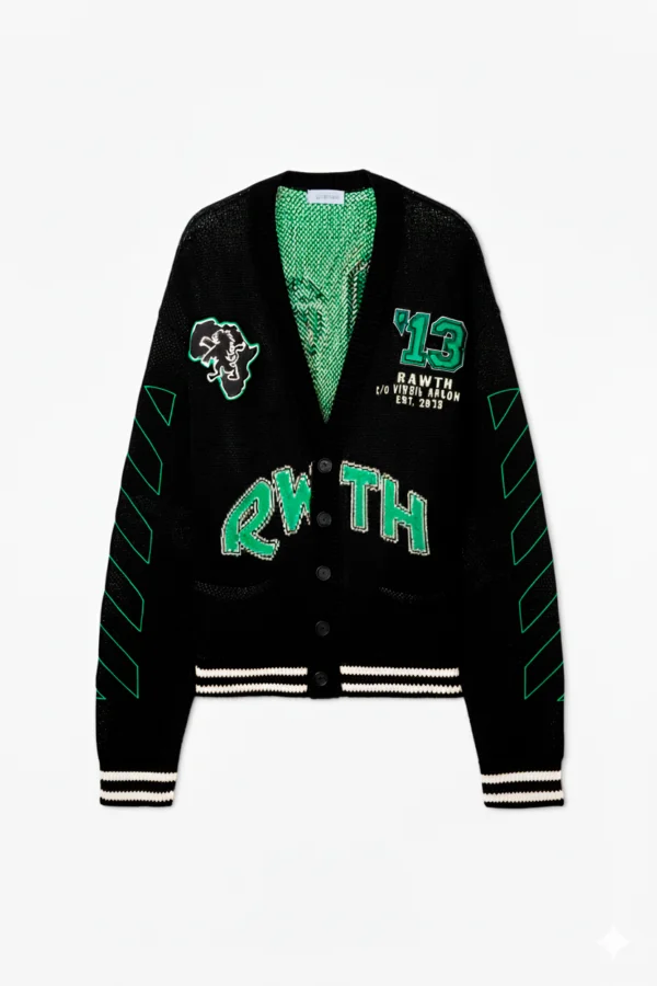 CHAQUETAV-DELANTE Croco Cot Varisity Knit CA