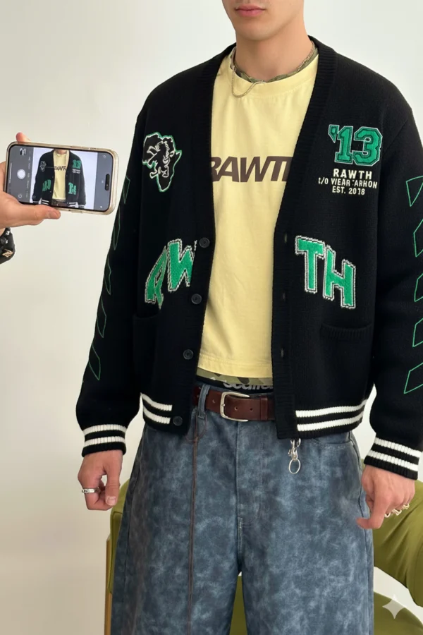 CHAQUETAV-MODELO3 Croco Cot Varisity Knit CA