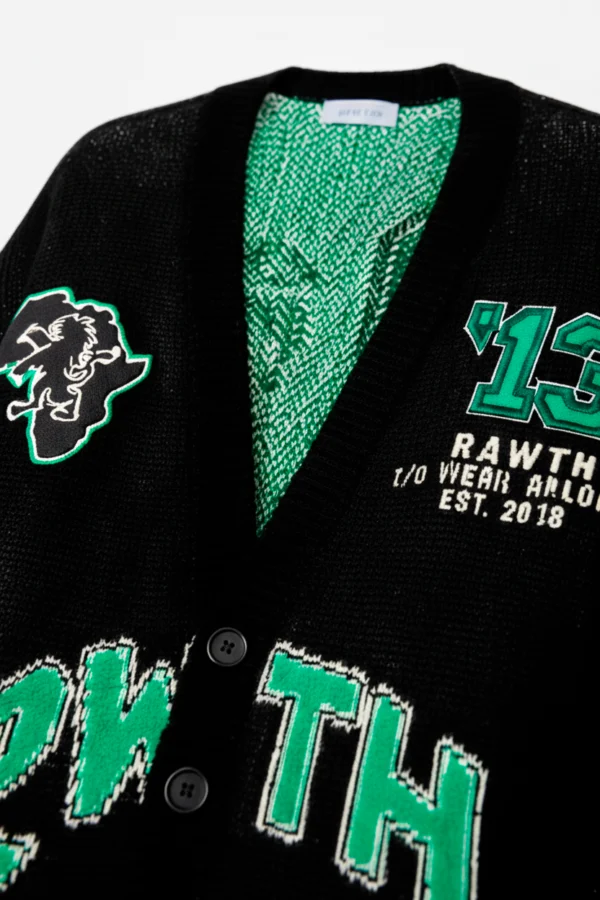 CHAQUETAV-ZOOM Croco Cot Varisity Knit CA