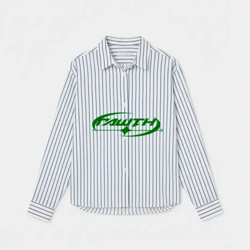 CAMISAT-DELANTE Germain Blue Striped Shirt