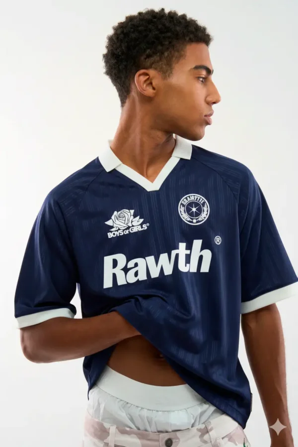 Pearl Navy Football T-Shirt