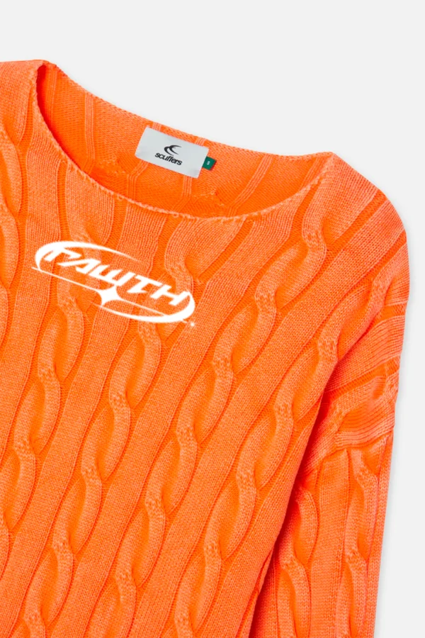 New Trench Orange Knit