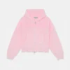 JERSEY3-DELANTE New Light Pink Buzz Knit Zipper