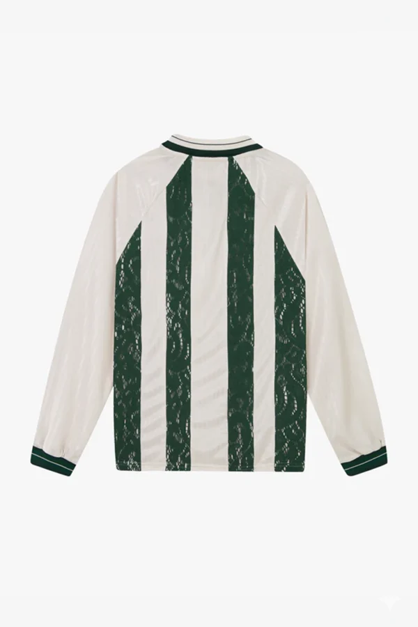 Lace Football Long-Sleeve Tee Green
