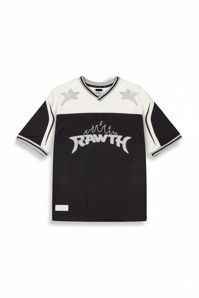 Infamous Deeper V Neck Oversize Black