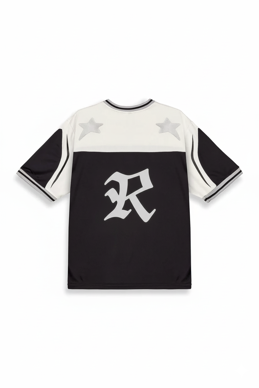 Infamous Deeper V Neck Oversize Black