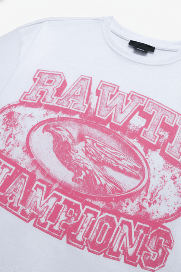 Champ Emblem Tee Pink White