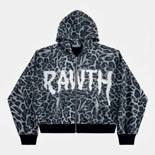 Leopard Graffiti Box Zip