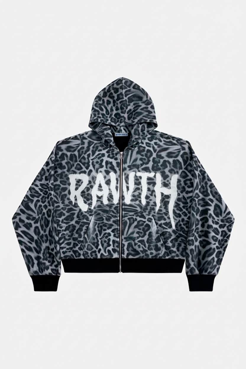 Leopard Graffiti Box Zip