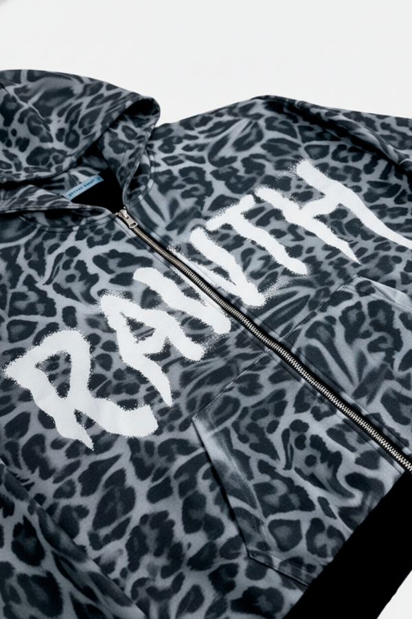 Leopard Graffiti Box Zip