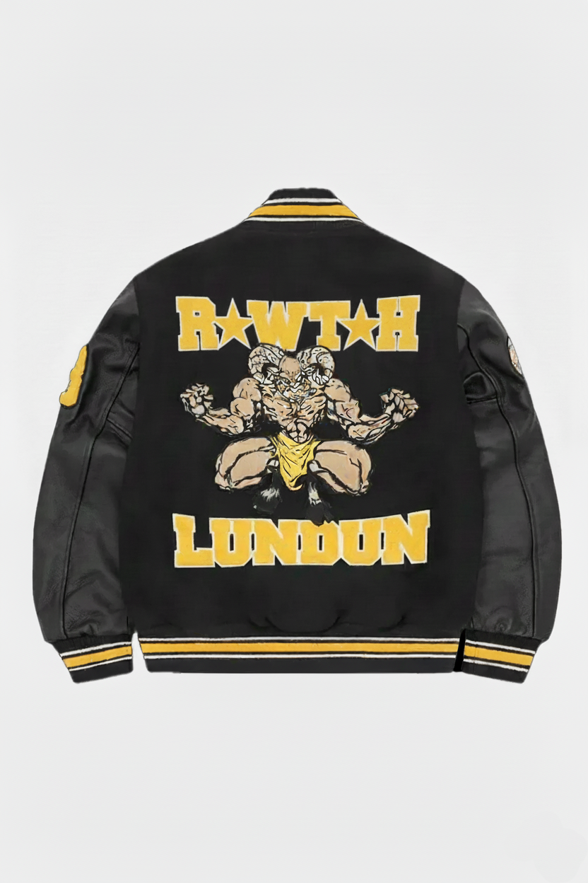 Goat Varsity Jacket Black