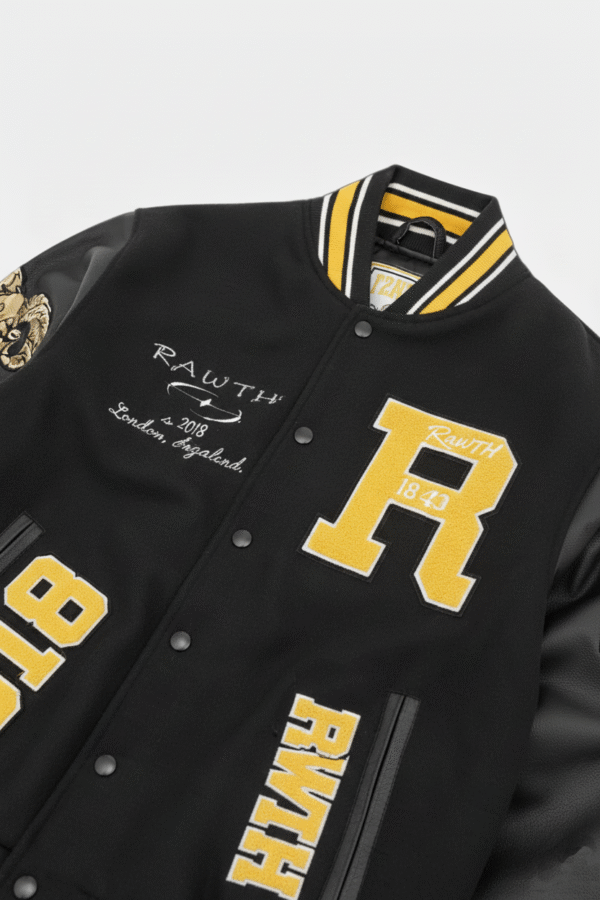 Goat Varsity Jacket Black