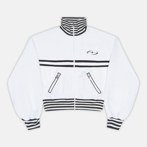 Court Jacket White And Black