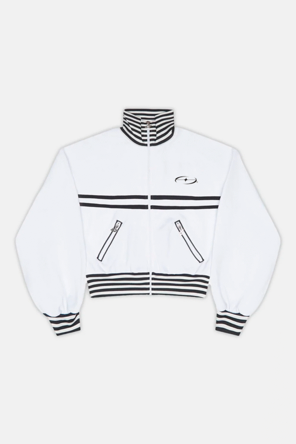 Court Jacket White And Black