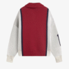 Alpine Rally Knitted Zipper Red-White