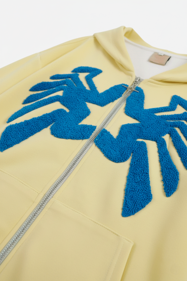 Embroidered Zip Up Hoodie