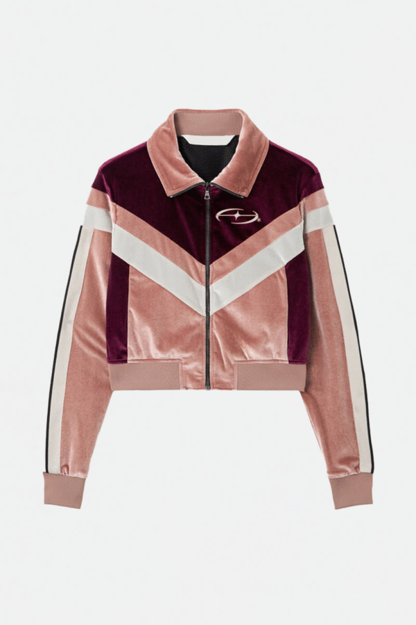 Colorblock Chenille Track Jacket
