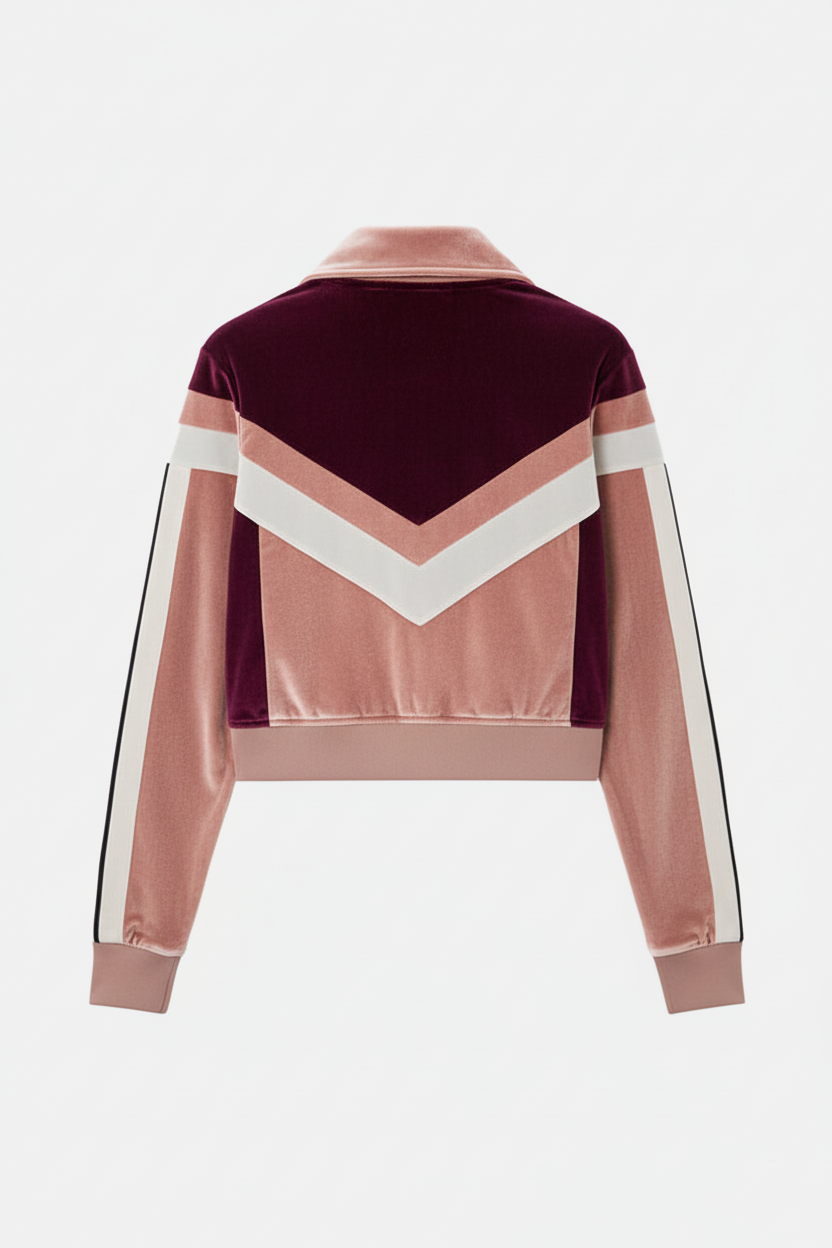 Colorblock Chenille Track Jacket