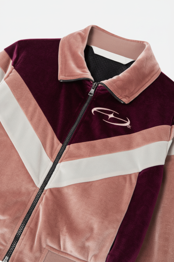 Colorblock Chenille Track Jacket