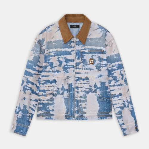 CHAQUETA36-DELANTE Bleached Work Jacket